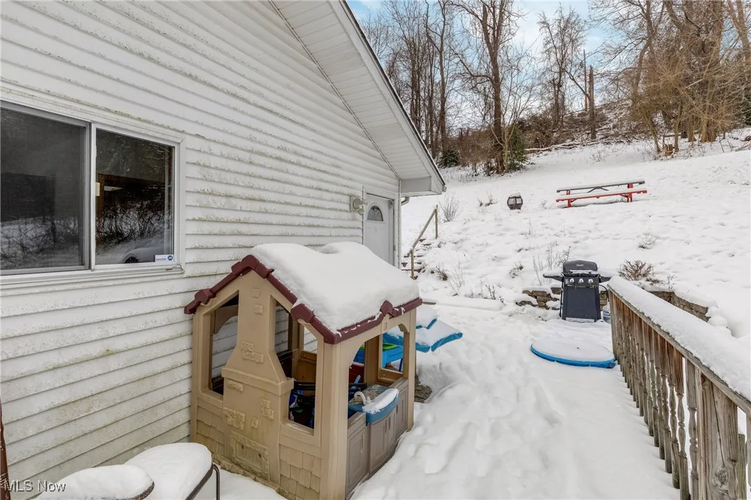 View of snowy yard
