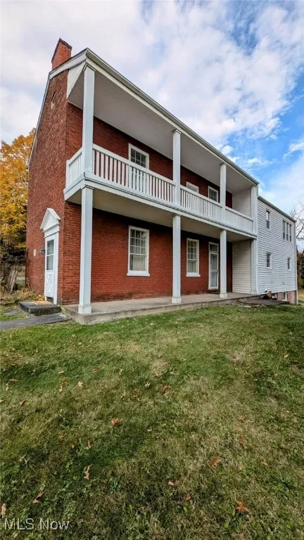 View of the back decks and patio