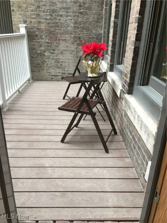 View of deck