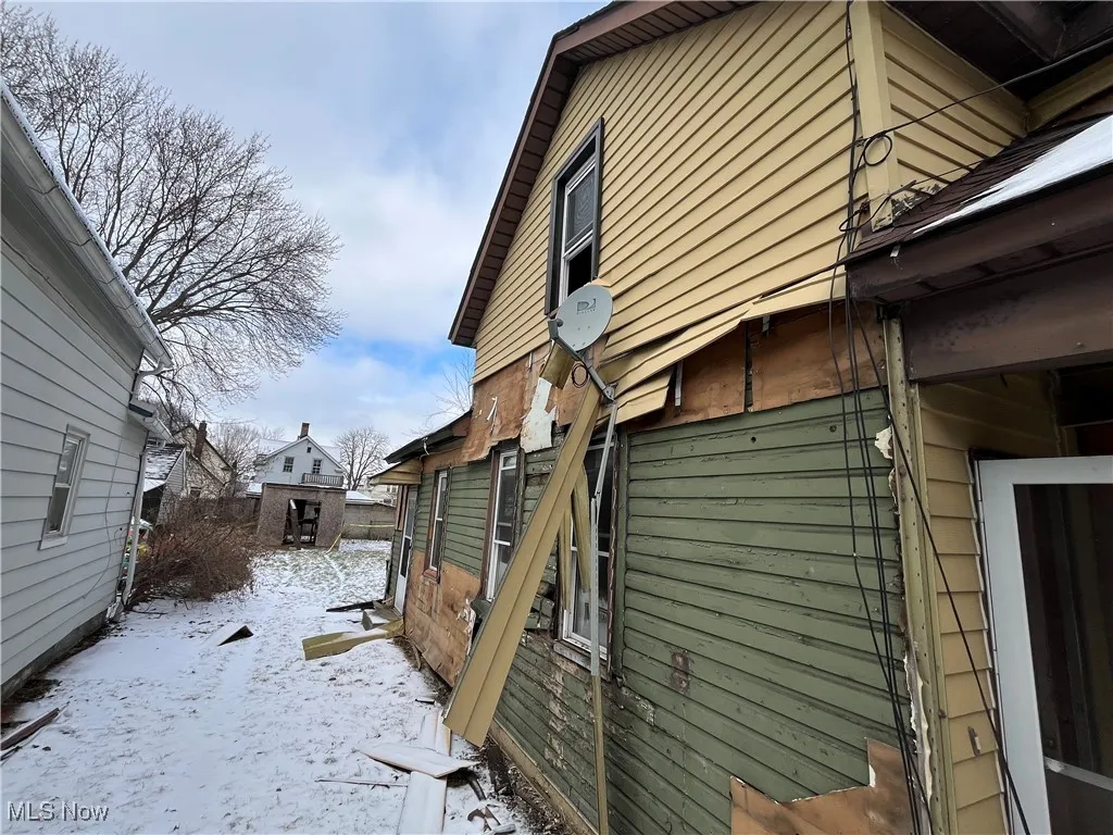 View of snowy exterior