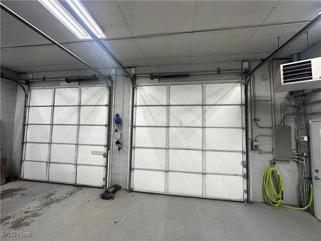 Garage with electric panel