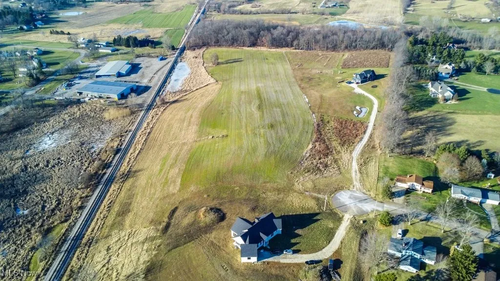 Bird's eye view featuring a rural view