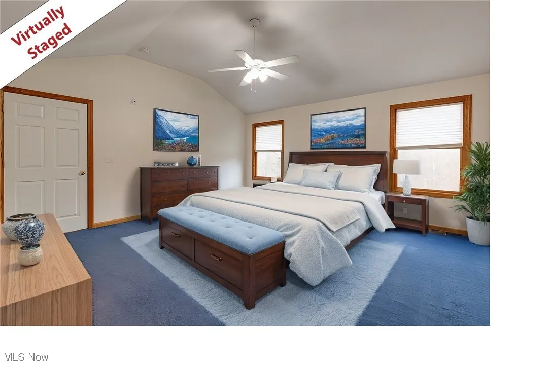 Bedroom virtually staged
