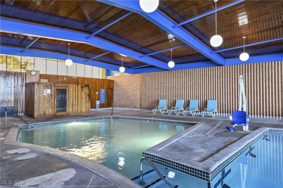 View of pool
