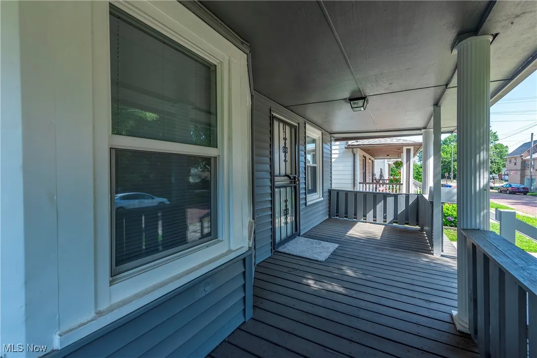 View of wooden porch