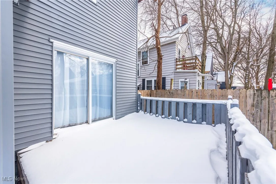View of snowy yard