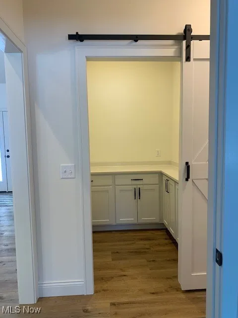 cabinetry with quartz counter space and ample electrical outlets