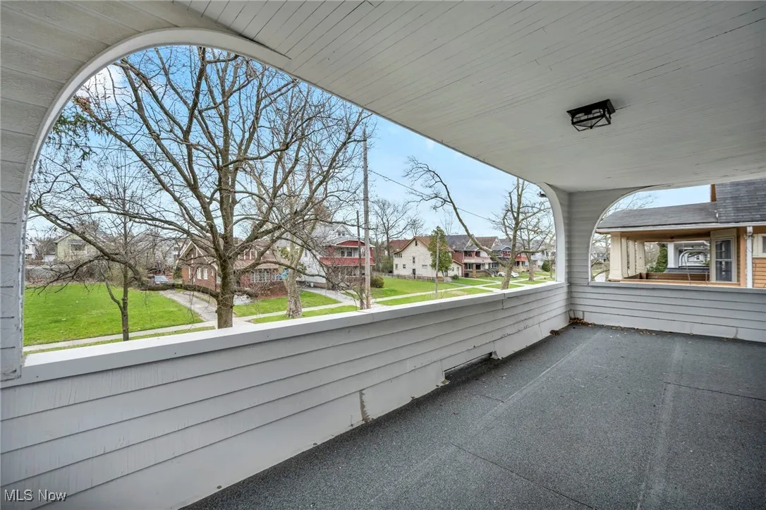 Balcony with a residential view