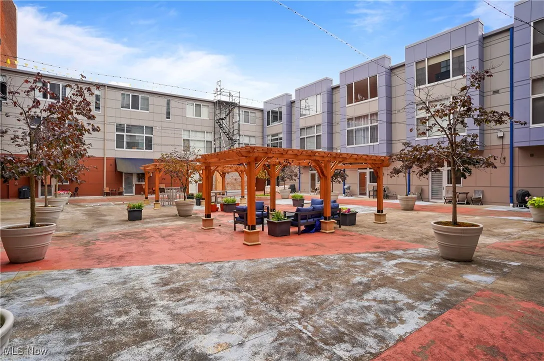 View of property's community with a pergola