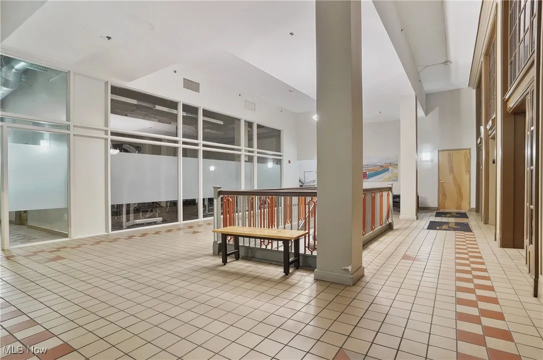 Community lobby featuring a high ceiling