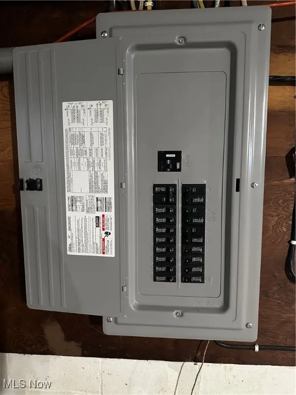 Utility room with electric panel