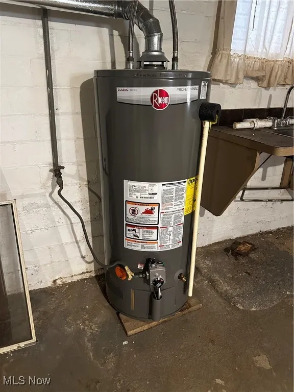 Utilities featuring water heater