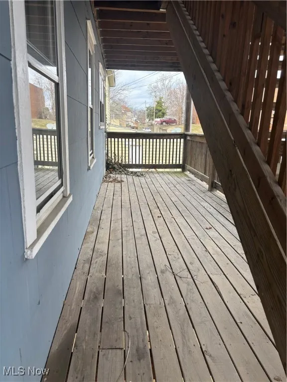 View of deck