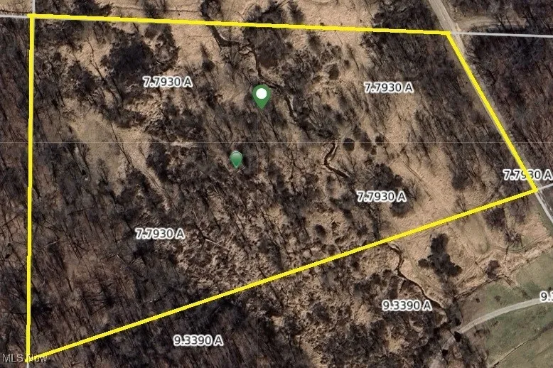 Map / location with property parcel outlined