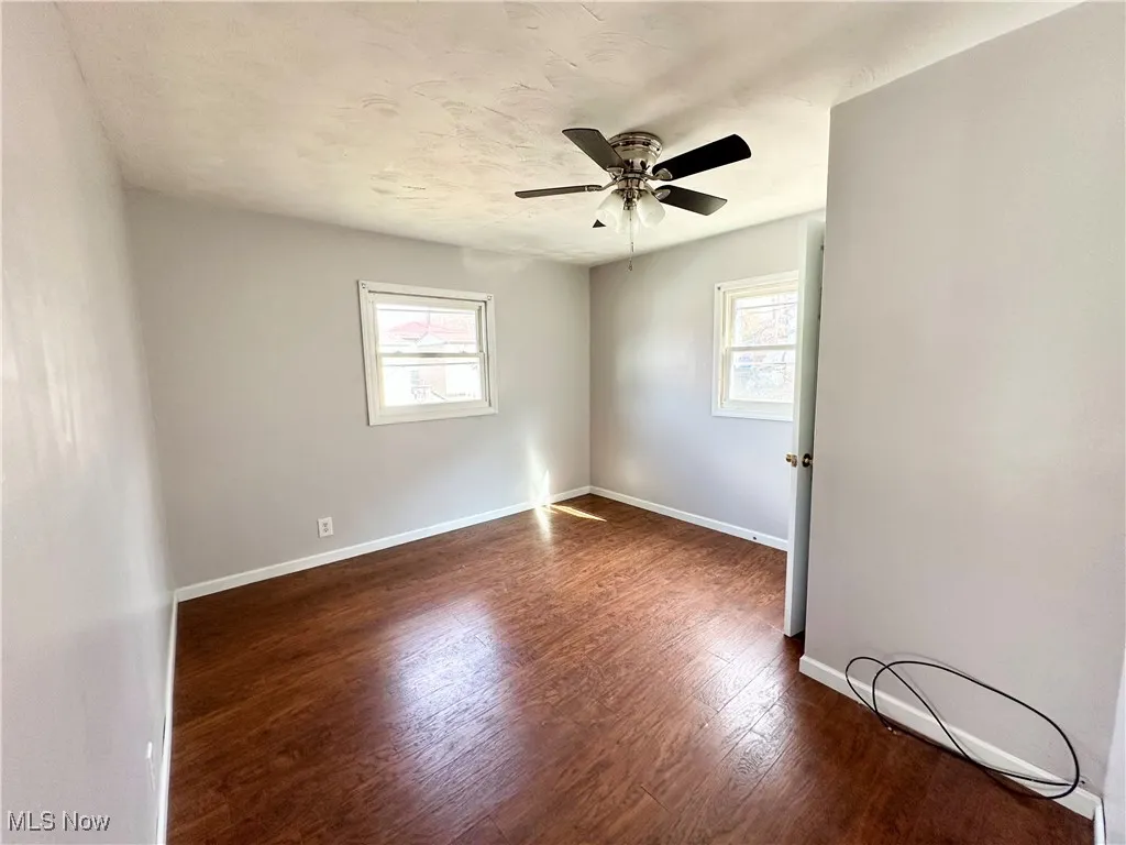 Bedroom featuring a ceiling fan