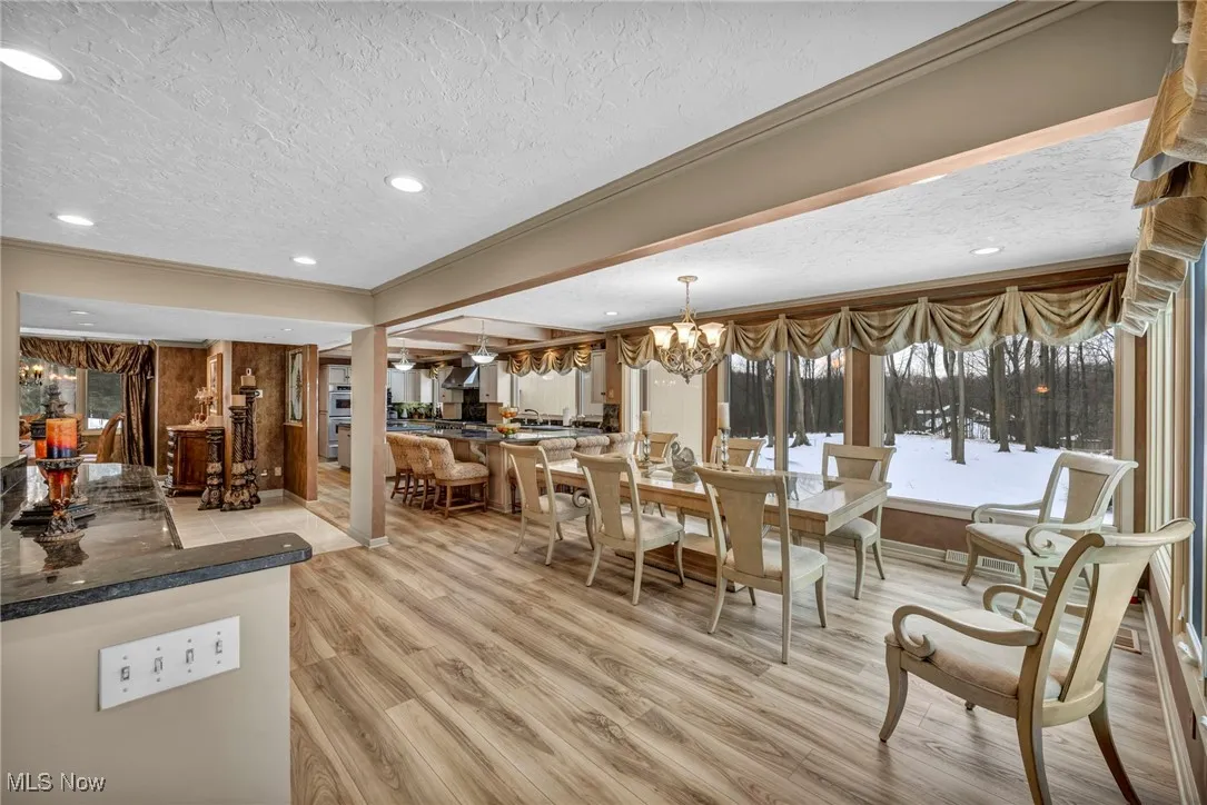 Gorgeous Breakfast Room with built in granite topped buffett area!!