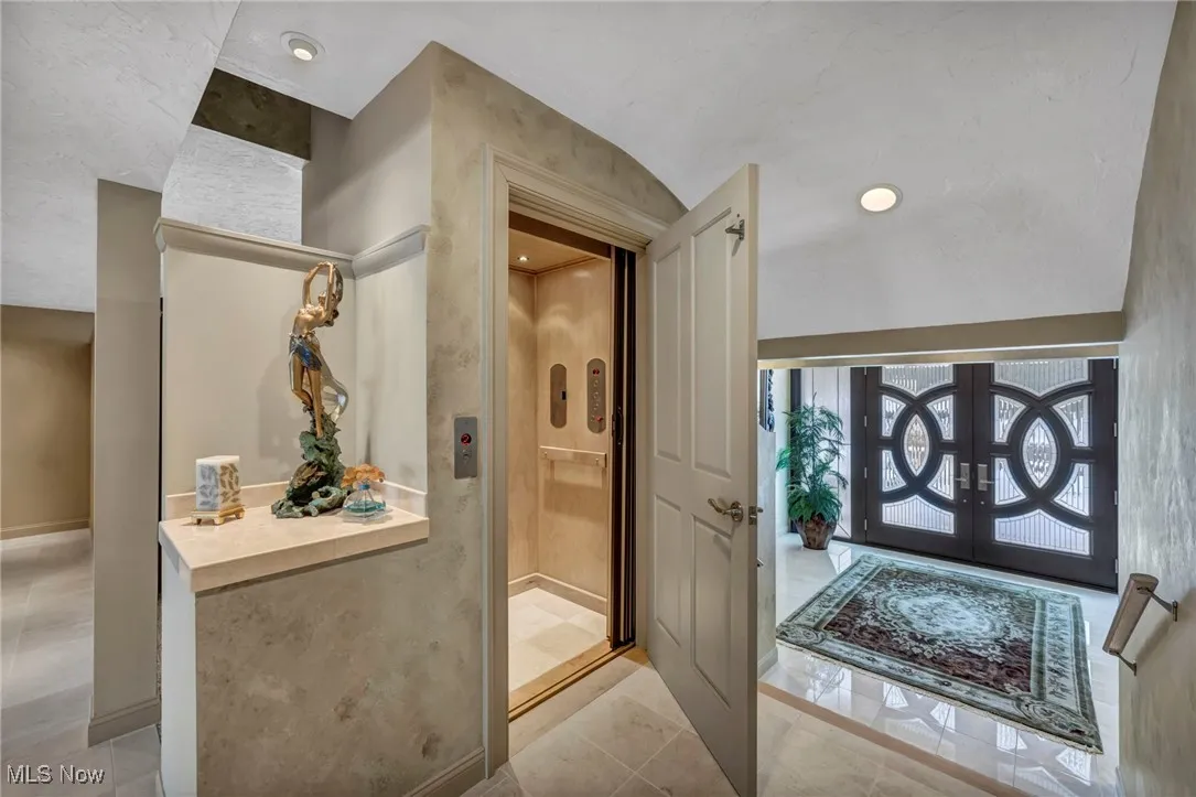 Elevator to second floor and lower level.