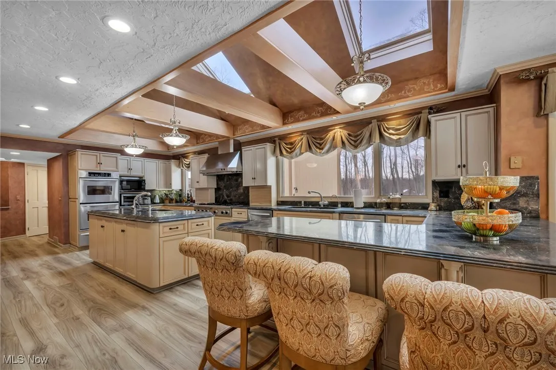 Great Kitchen with tons of storage and counter space, 43' long including breakfast room!