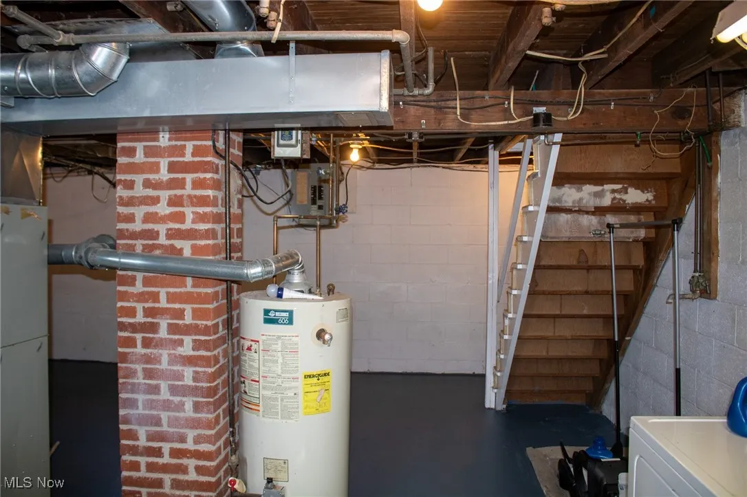 Utilities with washer / dryer and gas water heater