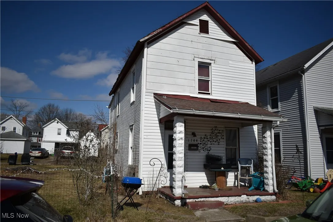 View of front of home with a porch