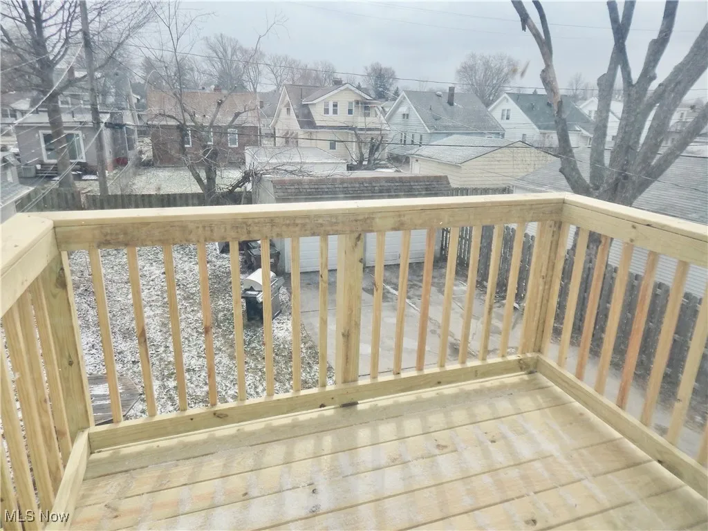 View from the brand new Deck with a residential view