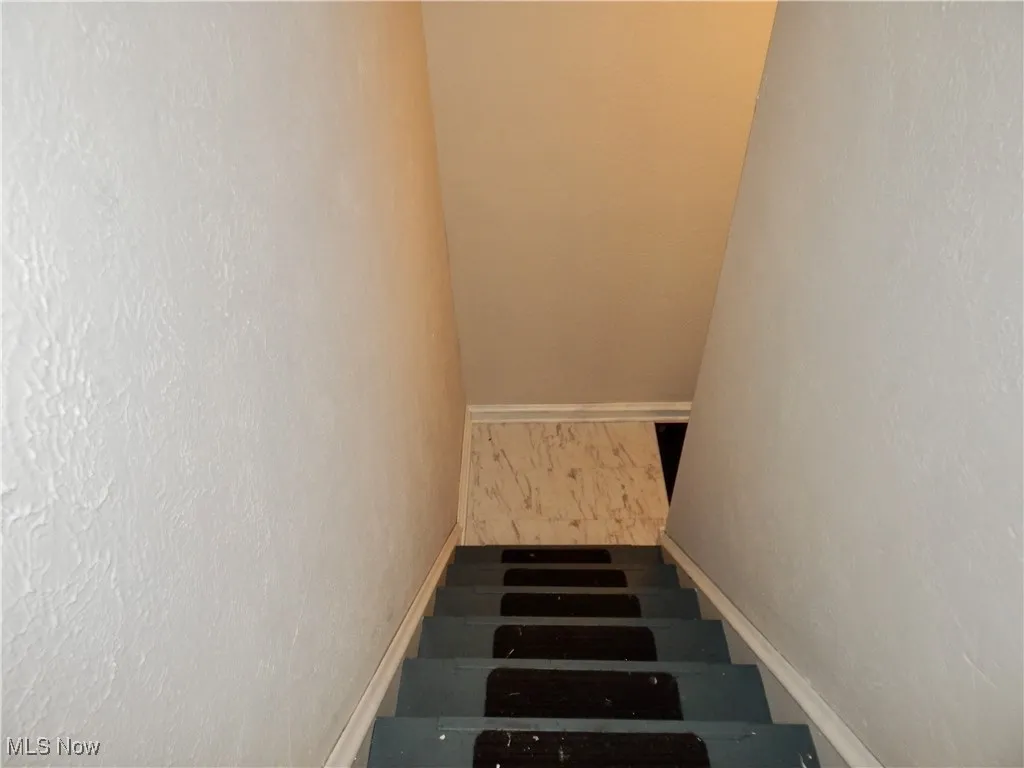 Freshly painted and walls and steps in the common area