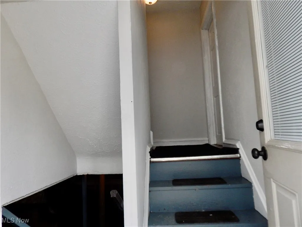 Freshly painted and walls and steps in the common area