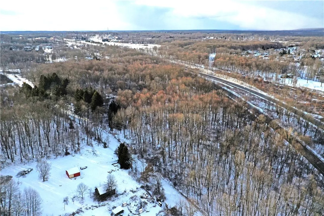 westward aerial view