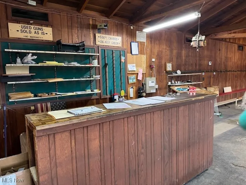 Interior of commercial building.