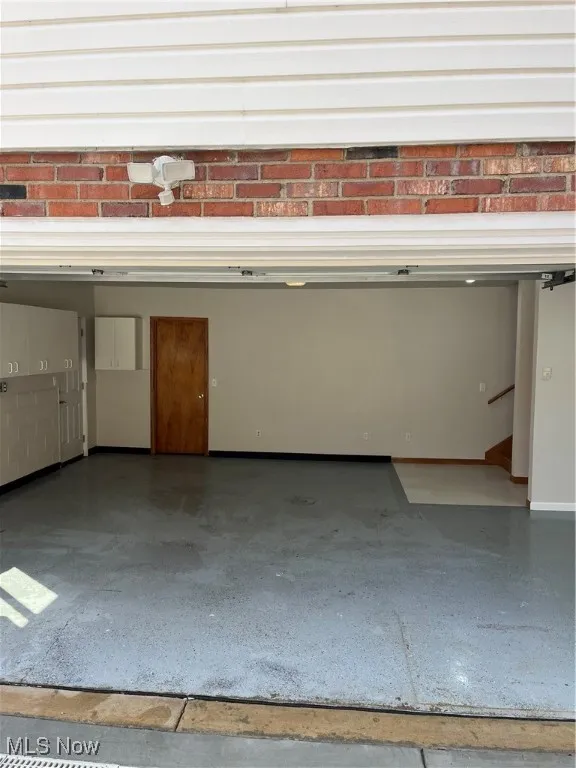 2 Car attached garage with workshop area.