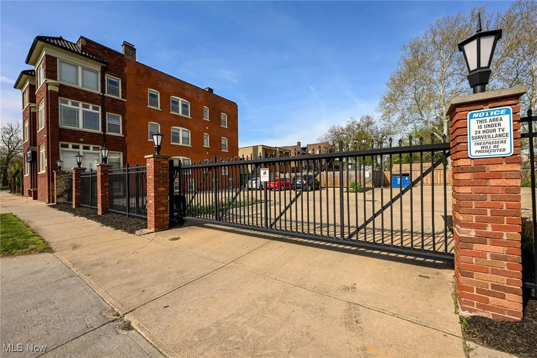 View of gate with fence