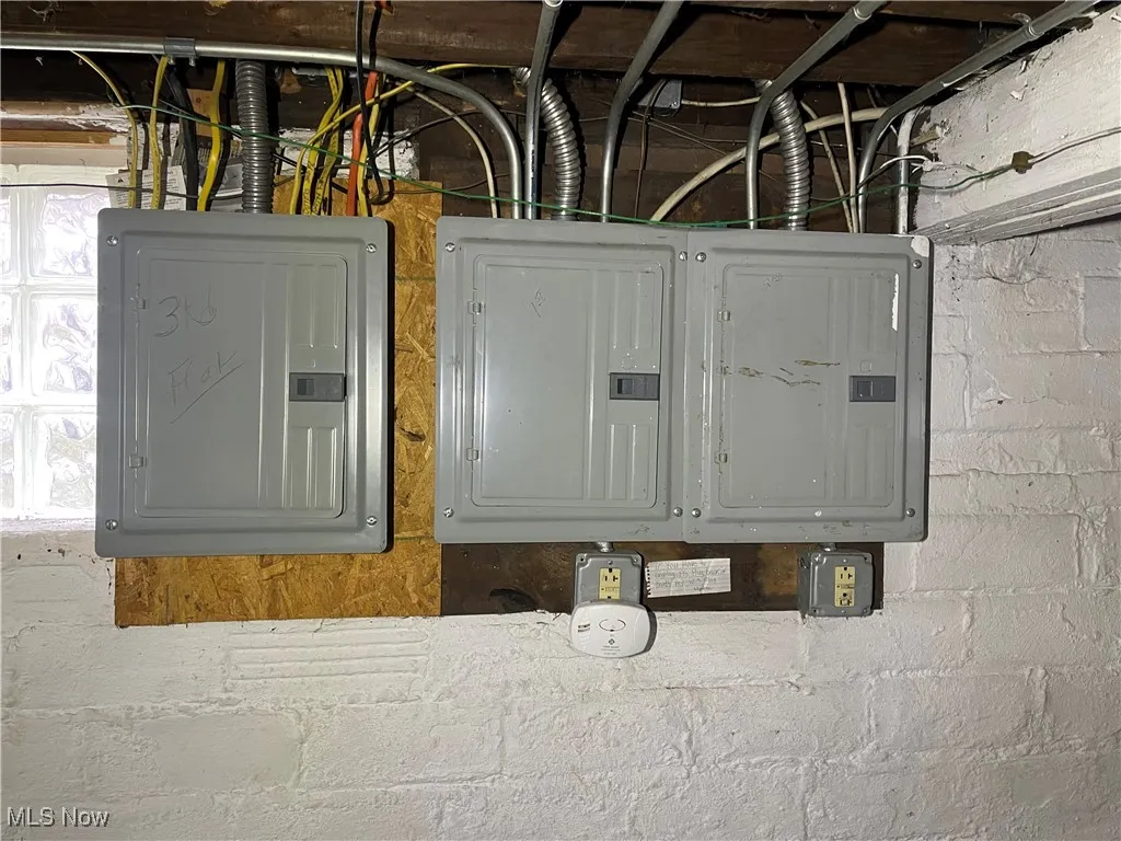 Utility room with electric panel