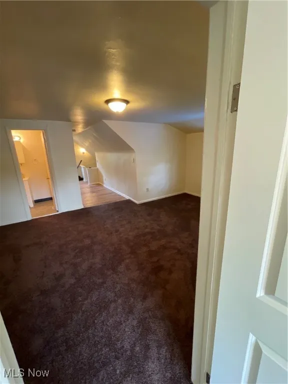 Additional living space with carpet flooring
