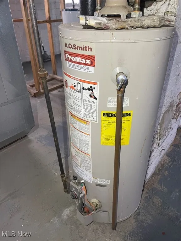 Utilities with gas water heater