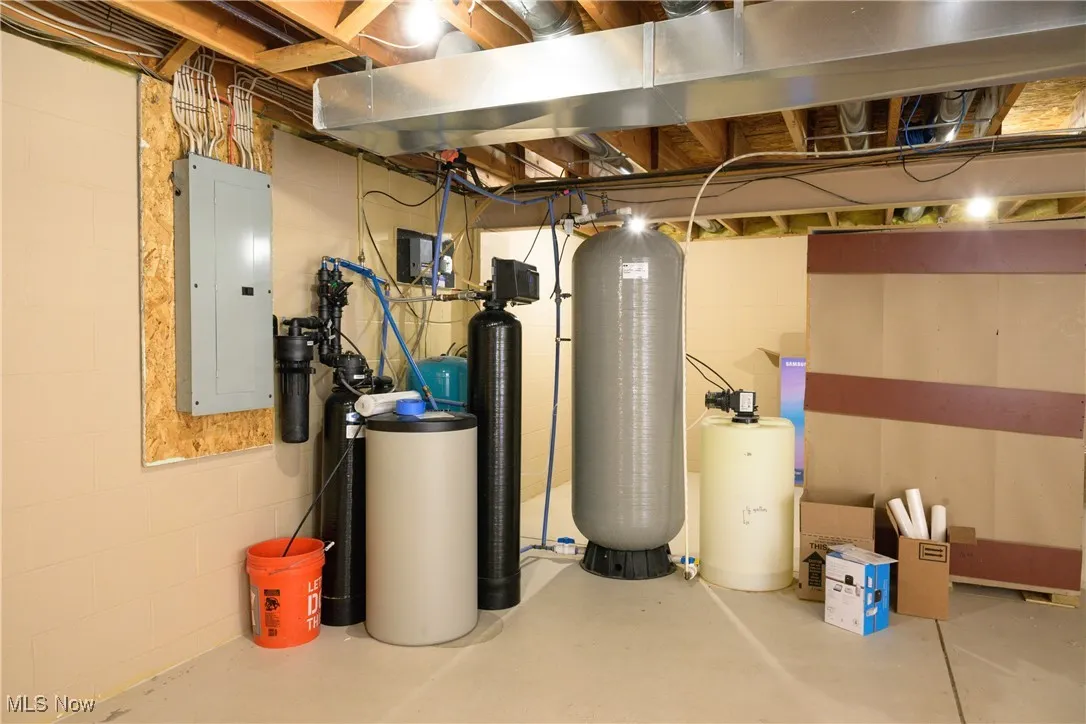 Utility room with electric panel