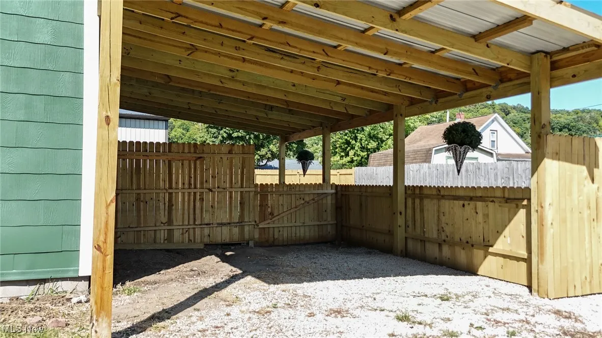 View of new carport