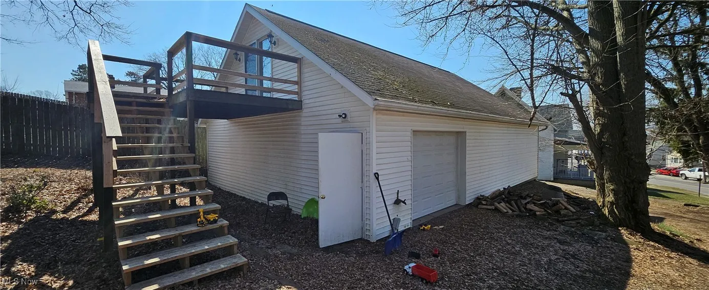 garage with apartment above