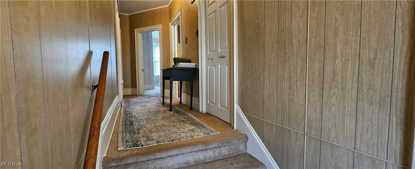 upstairs