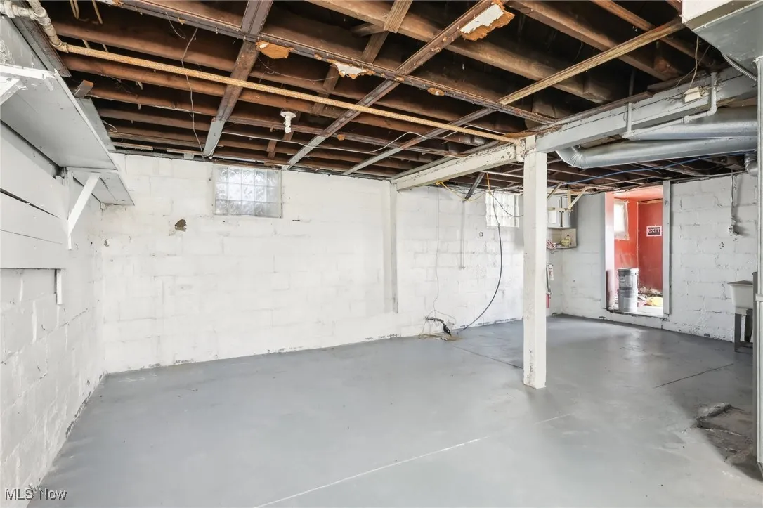 View of basement