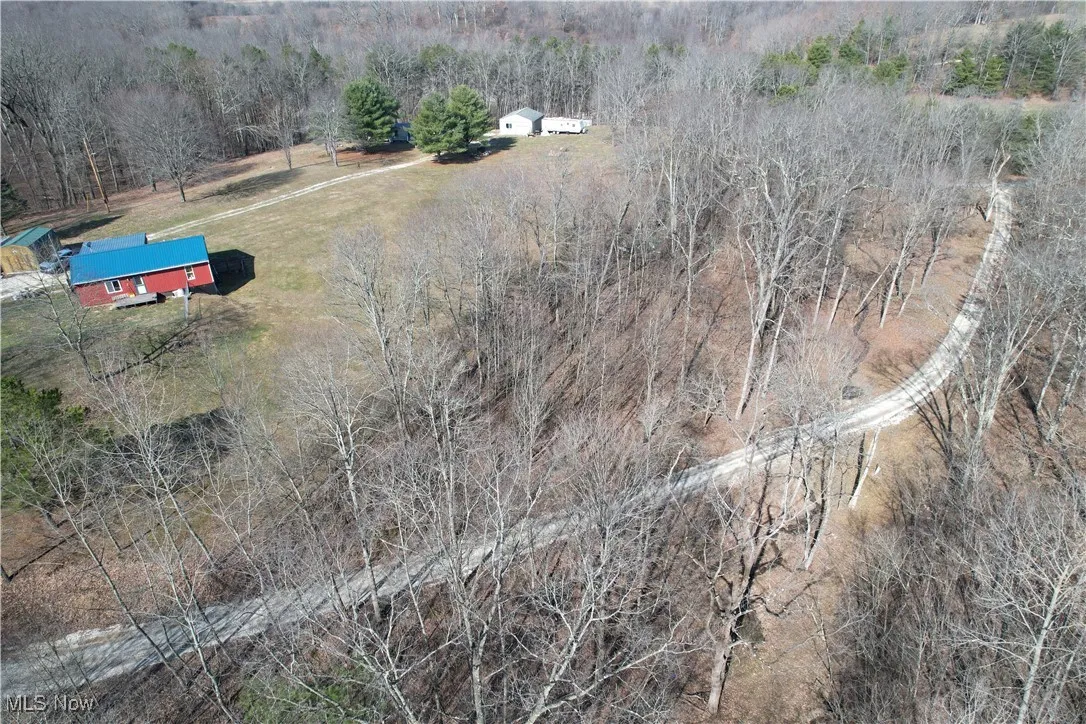 Bird's eye view featuring a rural view