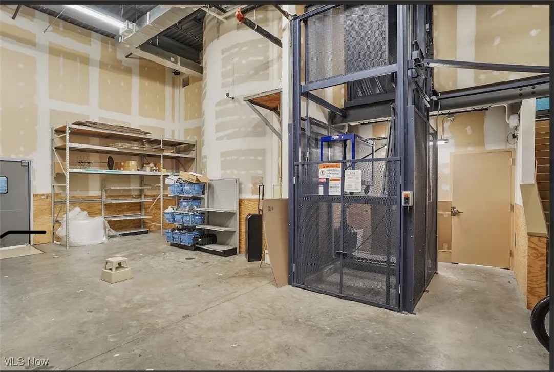 View of below grade area