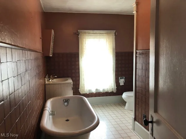 Second story full bath.  Attic access
