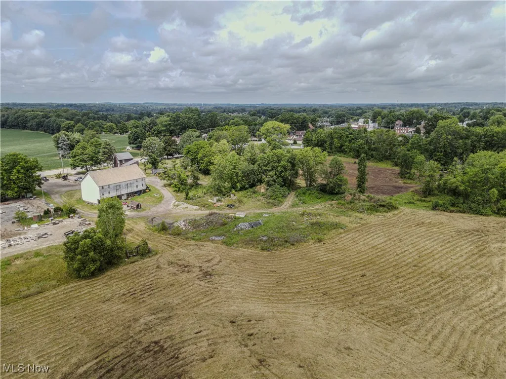 Aerial view with a rural view