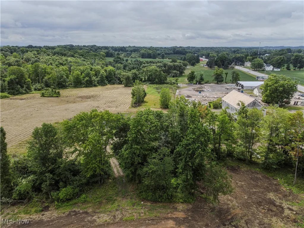 Aerial view with a rural view