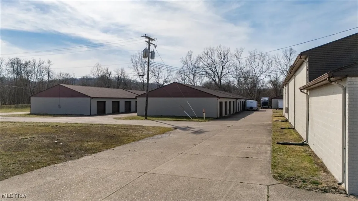 View of property driveways