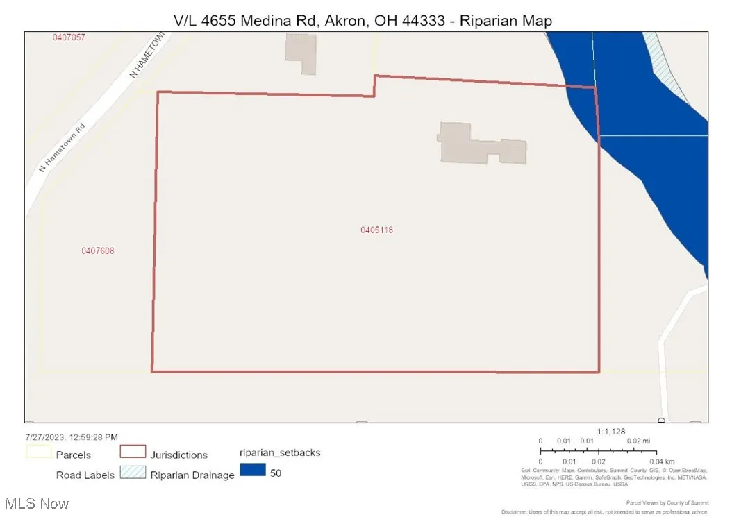 V/L 4655 Medina Road, Copley, Ohio 44321,MLS Now Listing ID