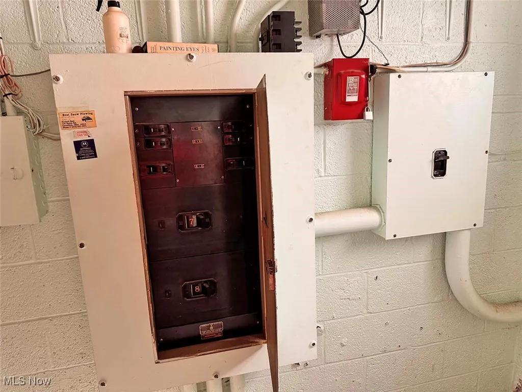 Utility room featuring electric panel
