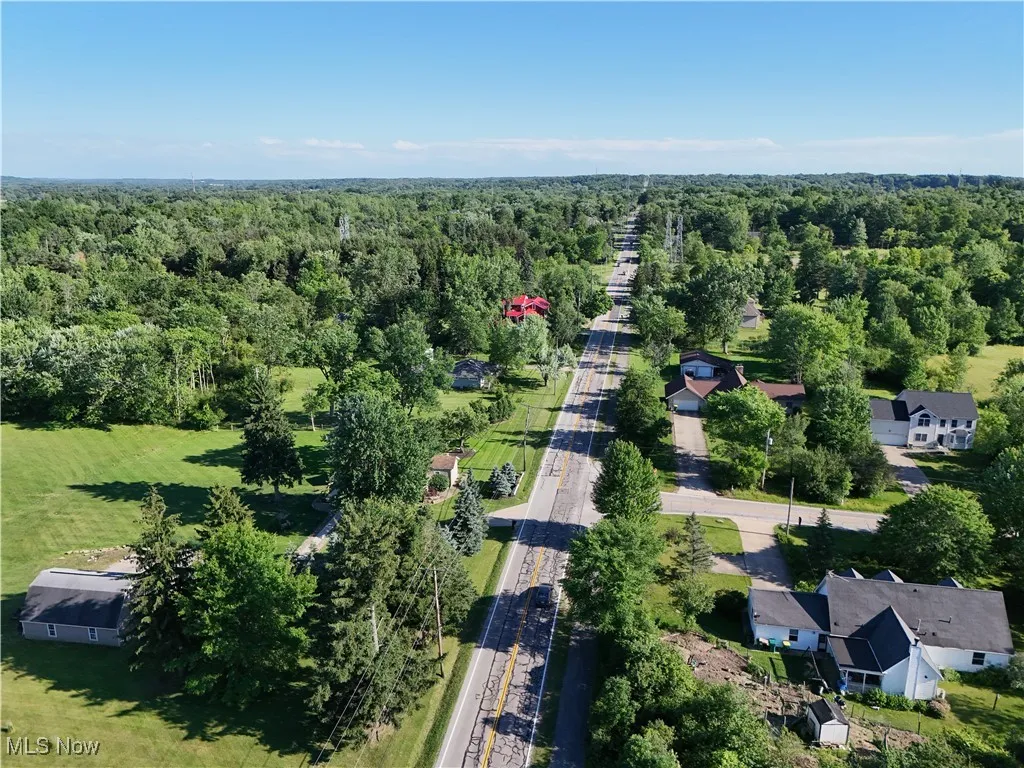 Bird's eye view with a forest view