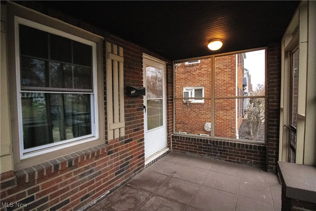 View of screened-in front porch