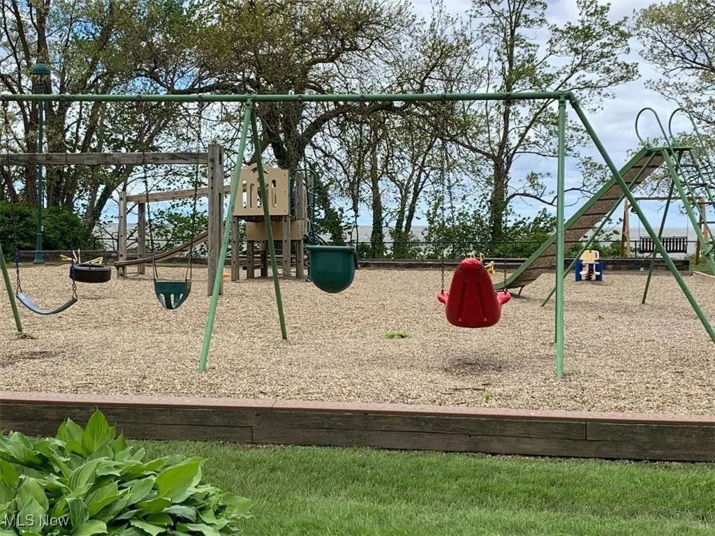 View of community jungle gym